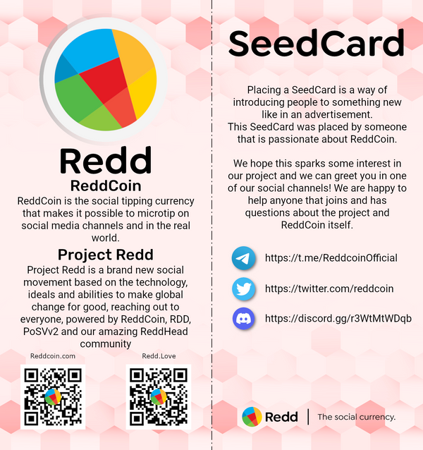 Project Redd SeedCards
